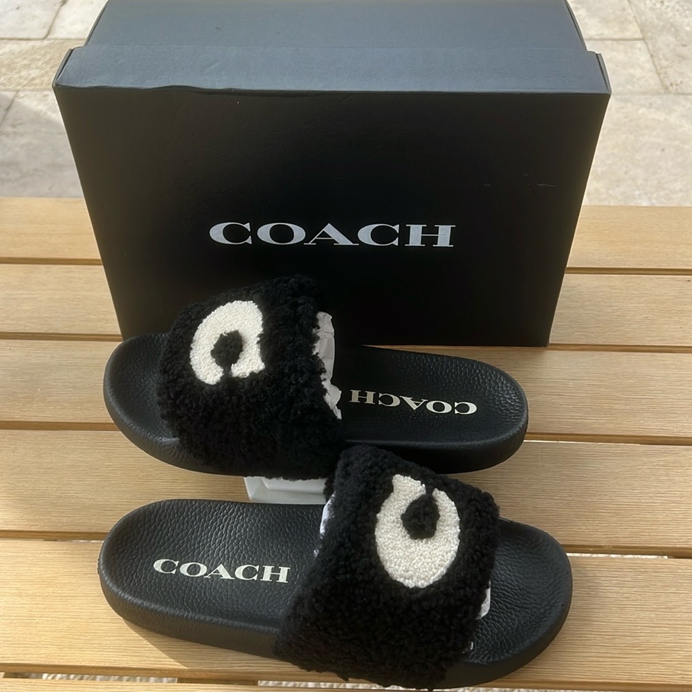 Coach Ulla Shearing Slide